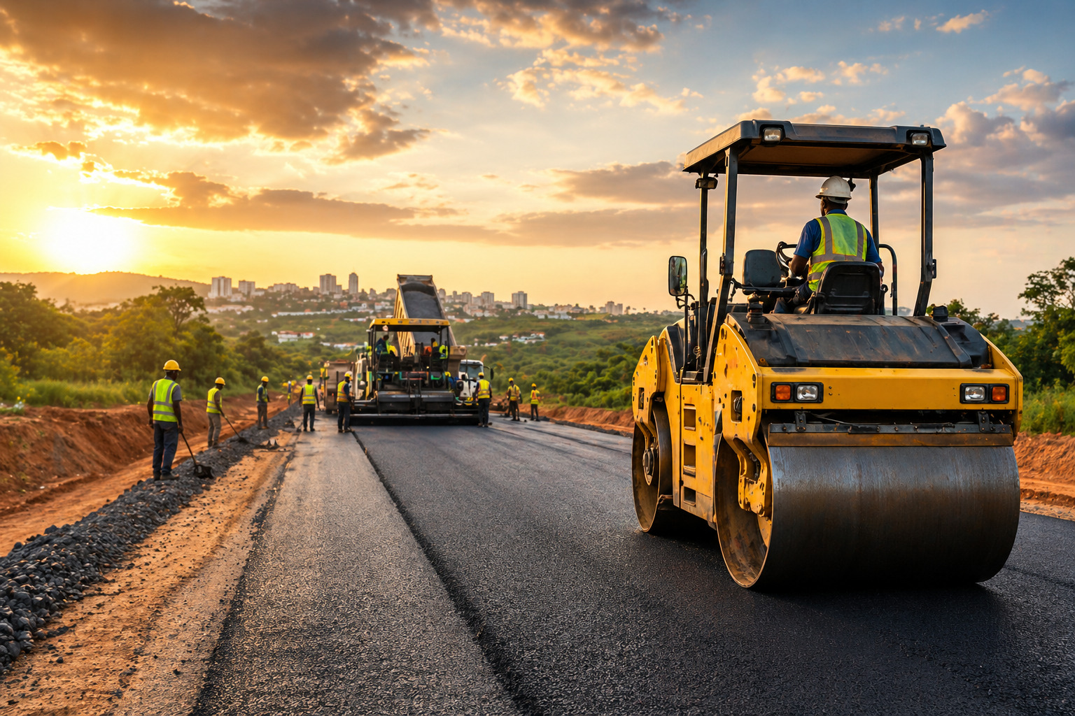TEMG GABON BTP un groupe local devient leader de la construction routiere