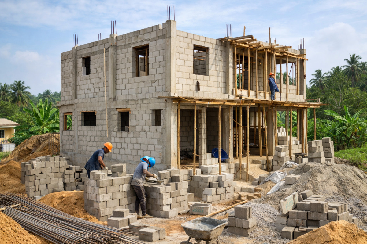 TEMG Combien coûte la construction d’une maison au Gabon en 2026