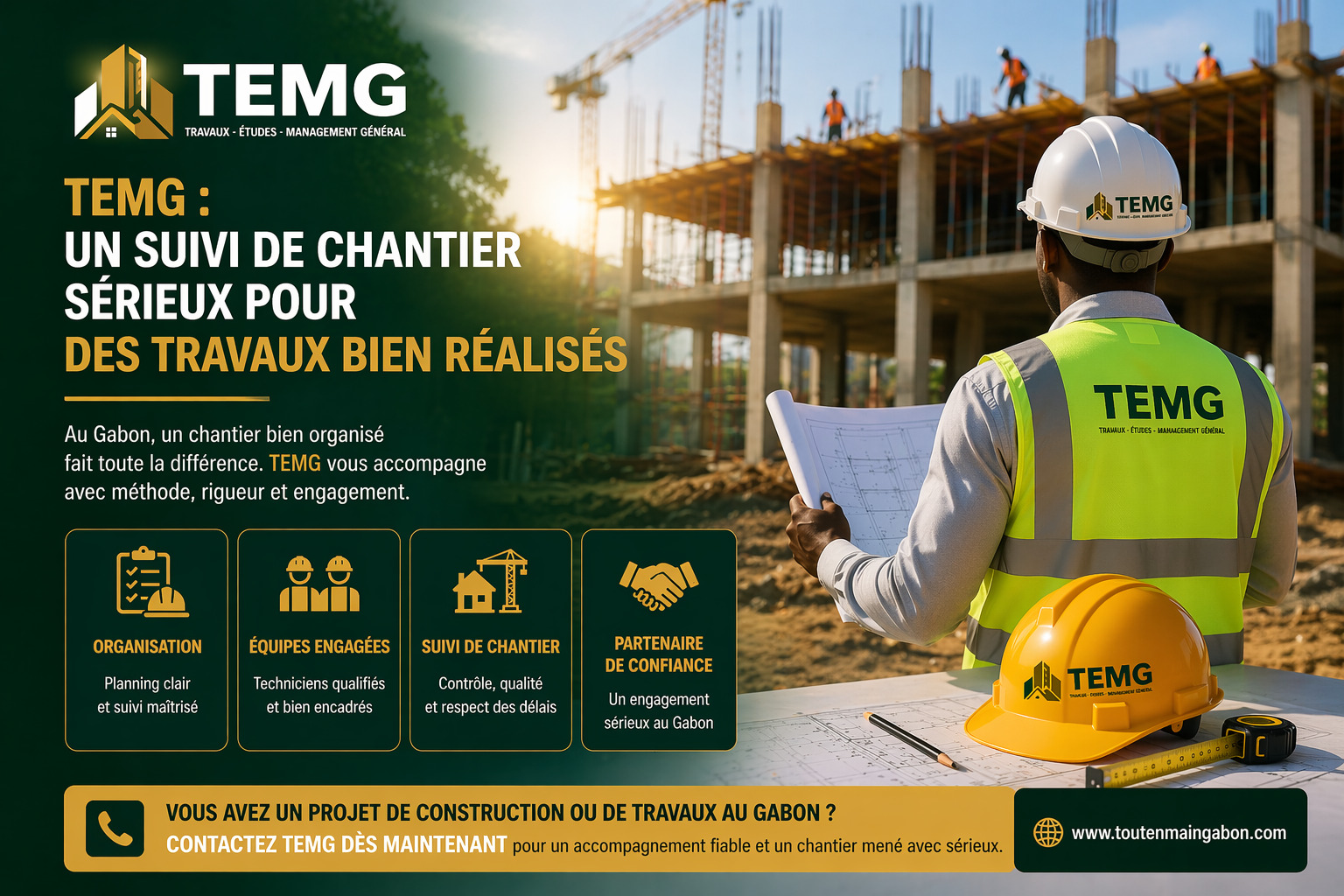 TEMG un chantier bien encadré pour des travaux réalisés