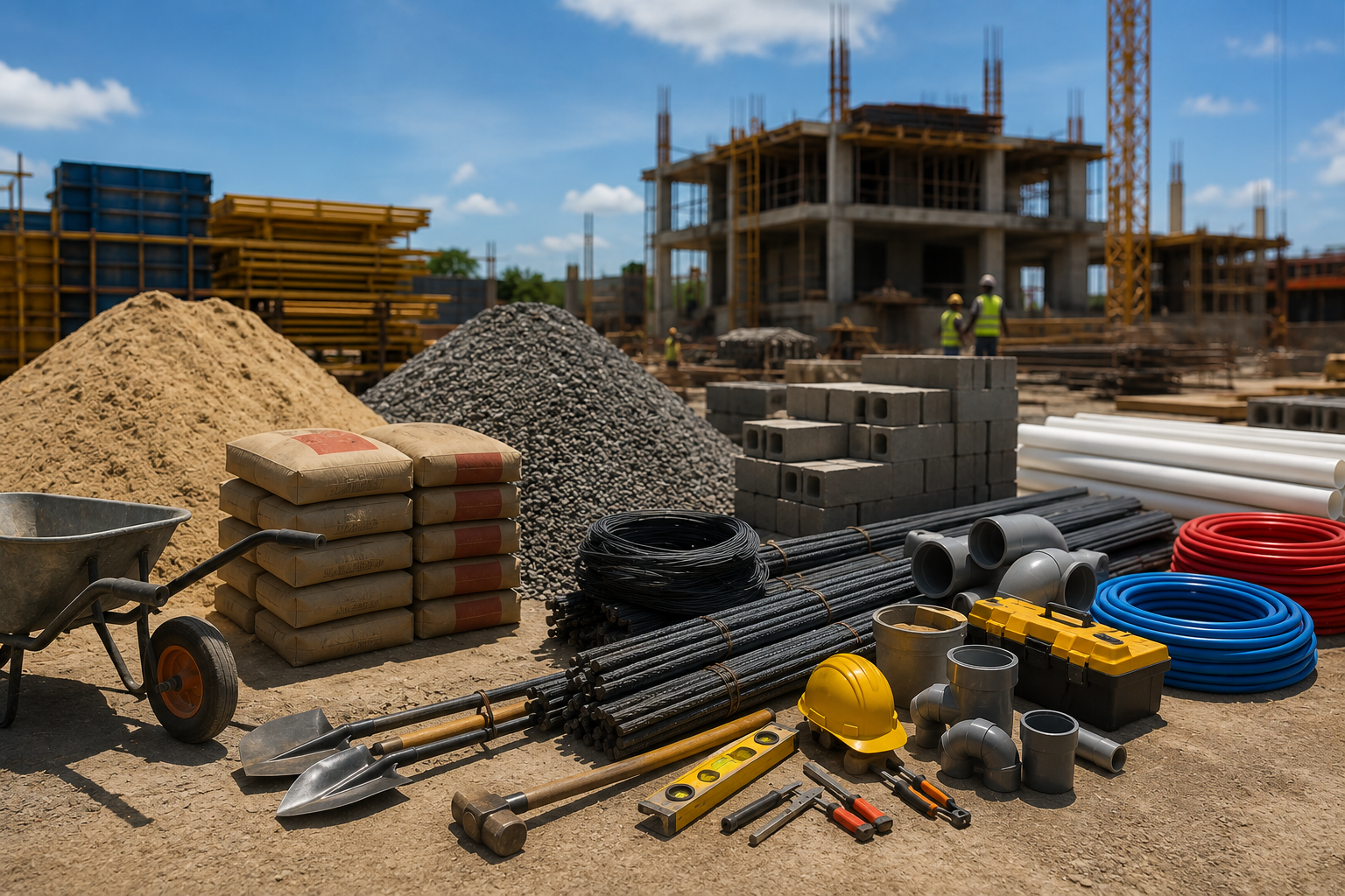 TEMG outils de BTP et de constructions